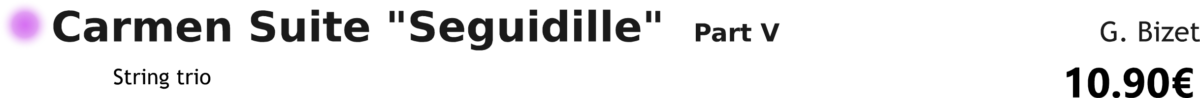 Carmen Suite part 5 Seguidille