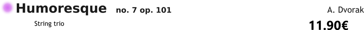 Humoresque 7 Dvorak