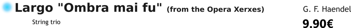 Largo Ombra mai fu Haendel